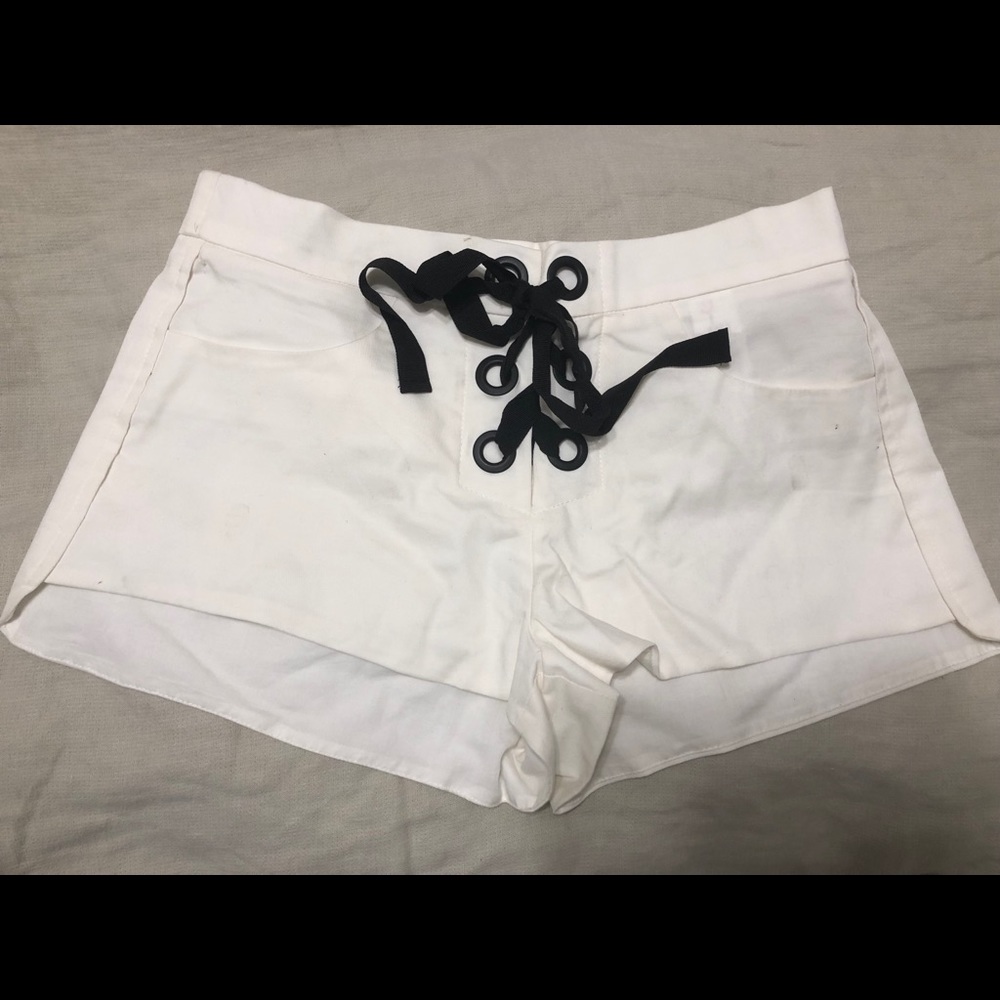Zara white shorts